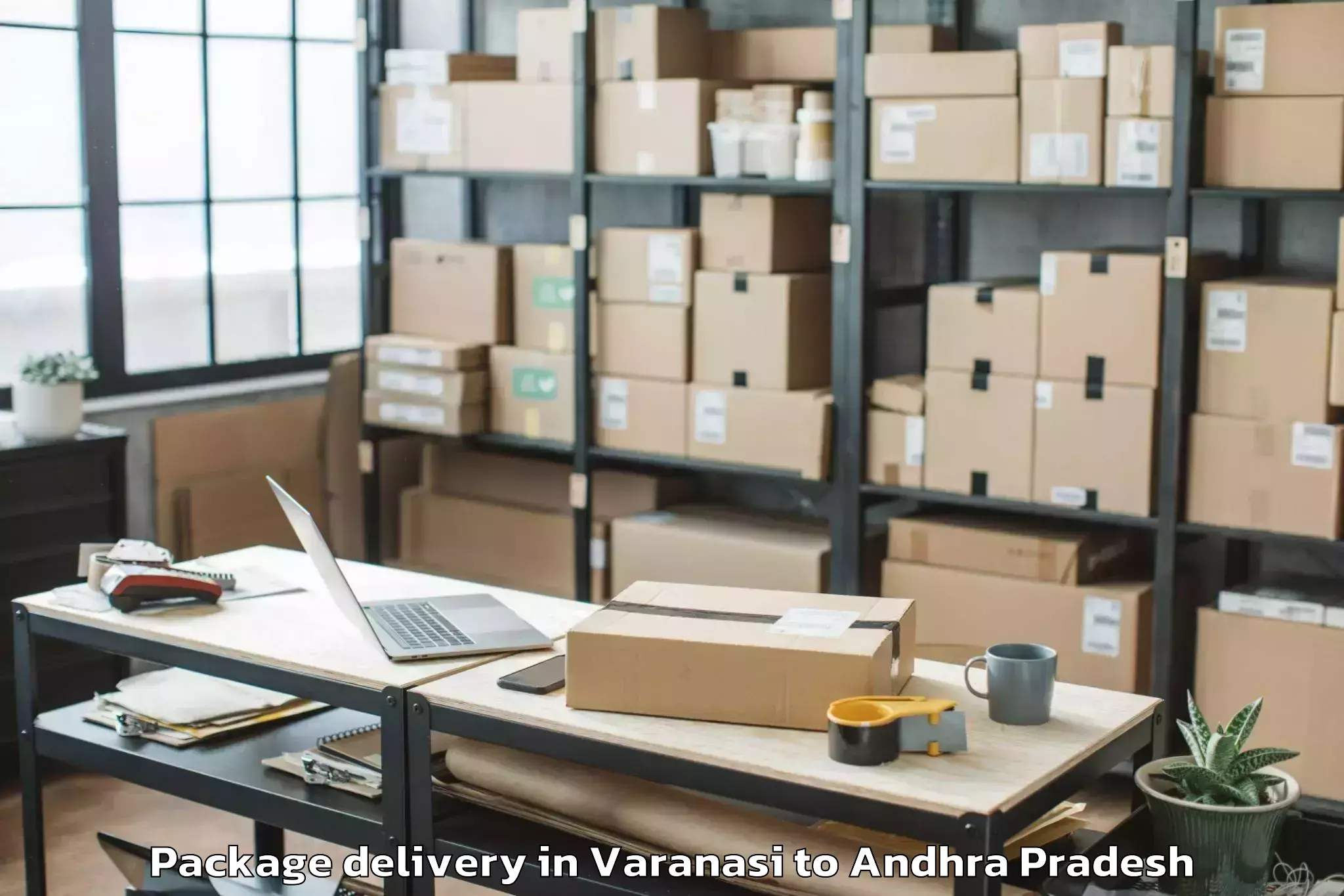 Quality Varanasi to Ghantasala Package Delivery